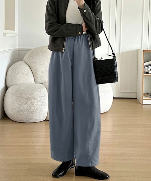 SallyLunn(サリーラン)の「ゆるワイドパンツ(その他パンツ・レディース・ベージュ/グレー/ブラック・MEDIUM/LARGE)」の8枚目の写真