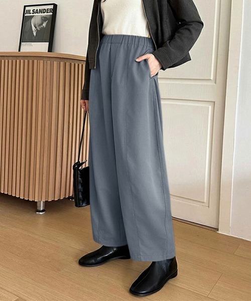 SallyLunn(サリーラン)の「ゆるワイドパンツ(その他パンツ・レディース・ベージュ/グレー/ブラック・MEDIUM/LARGE)」の9枚目の写真
