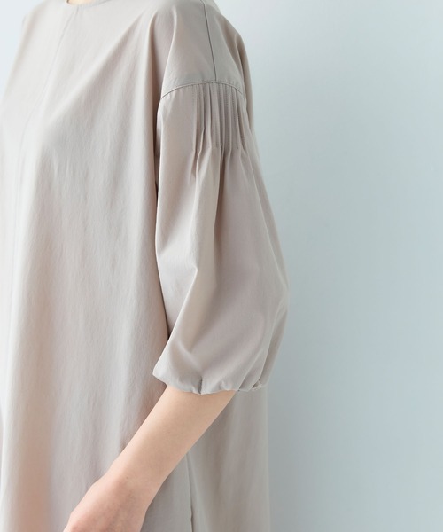 CROSS FUNCTION（クロスファンクション）の「《撥水 / UV》ハジクション バルーンスリーブワンピース【CF/クロスファンクション】（ワンピース・レディース・ライトベージュ/ブラック/グレー・L/M）」の18枚目の写真