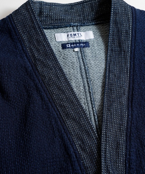 FDMTL（ファンダメンタル）の「FDMTL/ファンダメンタル/DIAMOND SHORT CARDIGAN RINSE（カーディガン/ボレロ・メンズ・インディゴブルー・2/3/4）」の2枚目の写真