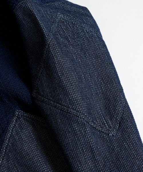 FDMTL（ファンダメンタル）の「FDMTL/ファンダメンタル/DIAMOND SHORT CARDIGAN RINSE（カーディガン/ボレロ・メンズ・インディゴブルー・2/3/4）」の5枚目の写真