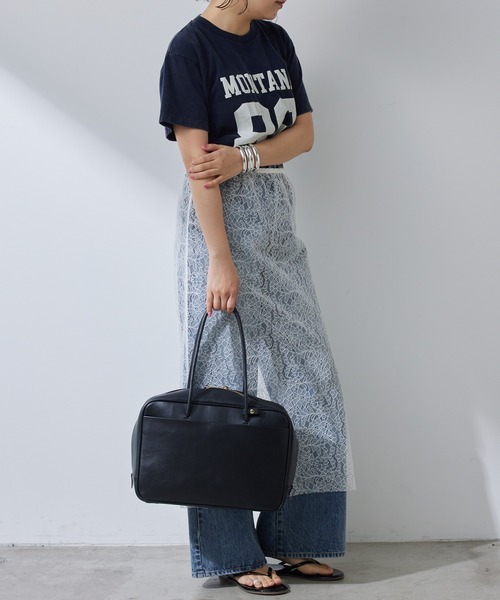 Whim Gazette（ウィムガゼット）の「ナンバリングTシャツ（Tシャツ/カットソー・レディース・ネイビー/オフホワイト/レッド・FREE）」の18枚目の写真