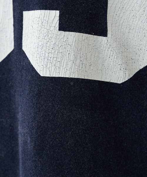 Whim Gazette（ウィムガゼット）の「ナンバリングTシャツ（Tシャツ/カットソー・レディース・ネイビー/オフホワイト/レッド・FREE）」の4枚目の写真