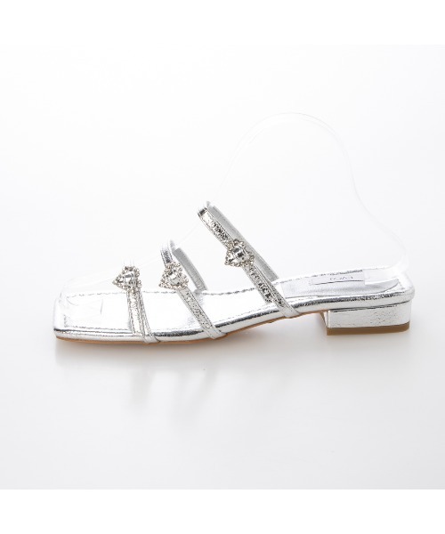 EVOL(イーボル)の「【クッション入り・柔らかい】ハートフラットサンダル IY5739(サンダル・レディース・ブラック/ピンク/シルバー・LL/S/M/L)」の15枚目の写真