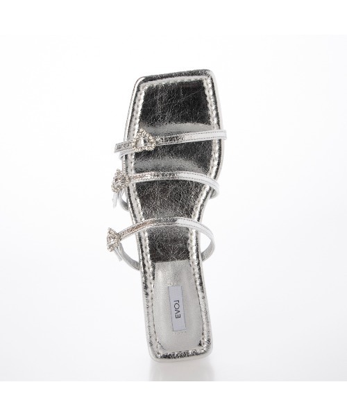 EVOL(イーボル)の「【クッション入り・柔らかい】ハートフラットサンダル IY5739(サンダル・レディース・ブラック/ピンク/シルバー・LL/S/M/L)」の17枚目の写真