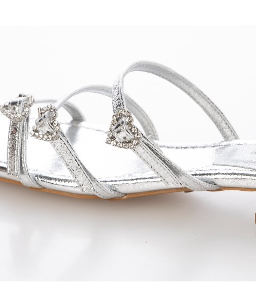 EVOL(イーボル)の「【クッション入り・柔らかい】ハートフラットサンダル IY5739(サンダル・レディース・ブラック/ピンク/シルバー・LL/S/M/L)」の18枚目の写真