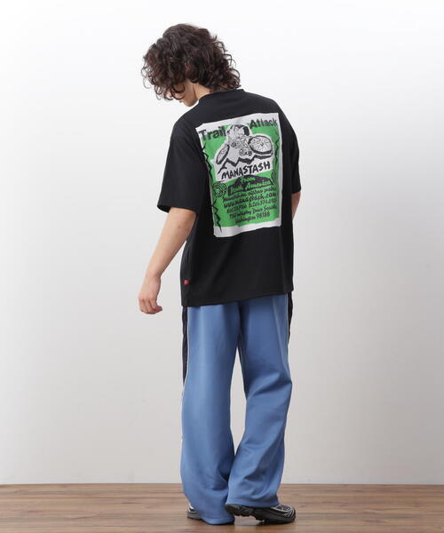 MANASTASH(マナスタッシュ)の「MANASTASH/マナスタッシュ/RE:POLY TEE TRAIL ATTACK(Tシャツ/カットソー・メンズ・ブラック/ホワイト/ブルー・XL/L/M/S)」の7枚目の写真
