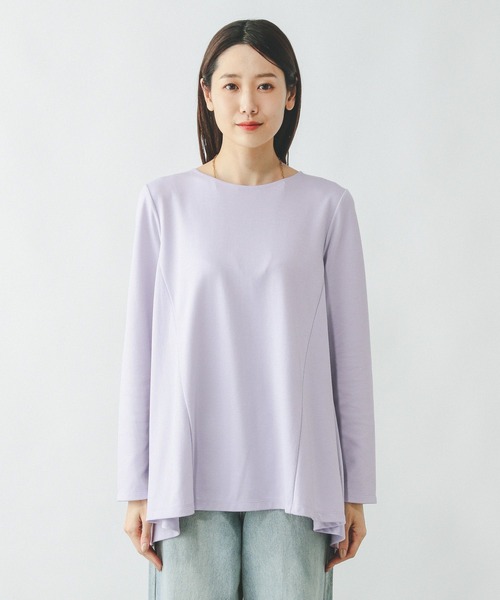 【激安アウトレット!】 セール】なめらかタッチテントライン長袖/289391（Tシャツ トップス
