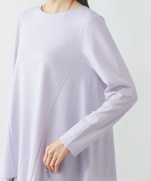 セール】なめらかタッチテントライン長袖/289391（Tシャツ
