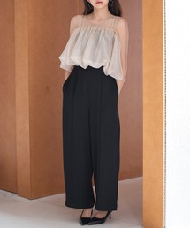 SAISON DE PAPILLON | オーガンジートップスとオールインワンの2点セット(サロペット/オーバーオール)