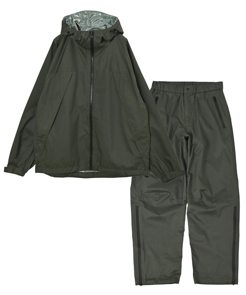 KiU(キウ)の「KiU/キウ RAIN SETUP(レインコート/ポンチョ・レディース・ライトグレー/ブラック/カーキ・LARGE/MEDIUM)」の3枚目の写真