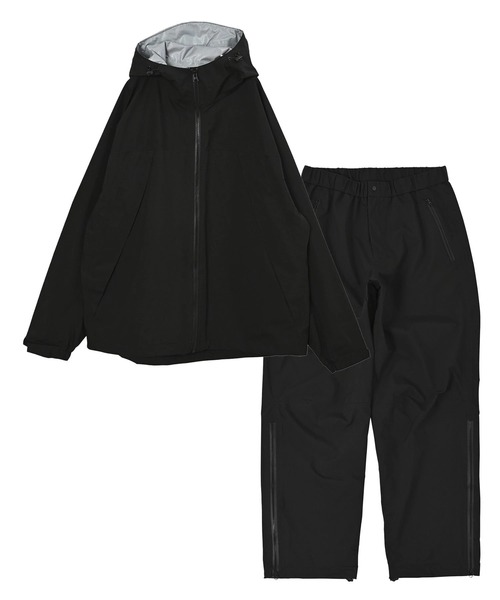 KiU(キウ)の「KiU/キウ RAIN SETUP(レインコート/ポンチョ・レディース・ライトグレー/ブラック/カーキ・LARGE/MEDIUM)」の2枚目の写真