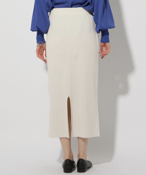 Elura（エルーラ）の「リブニットナロースカート＜低身長サイズあり＞/320053（スカート・レディース・ベージュ/ホワイト/ブラック・MEDIUM/LARGE/FREE(S)）」の16枚目の写真
