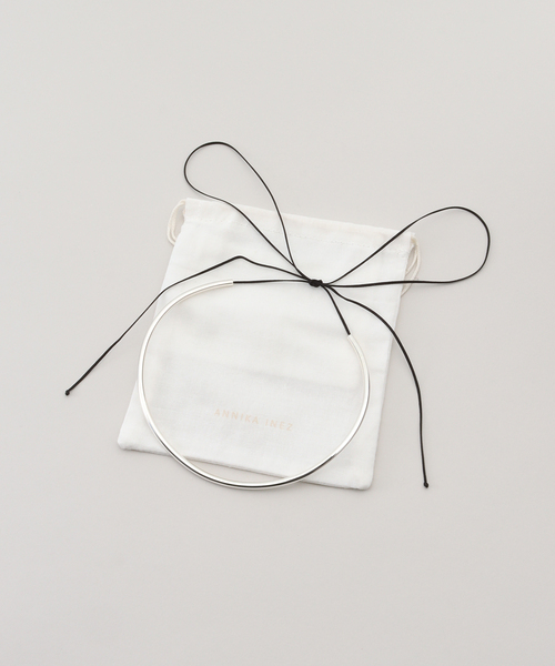 ANNIKA INEZ(アニカイネズ)の「【Annika Inez / アニカ イネズ】 Tube Collar w/string(ネックレス・レディース・シルバー・FREE)」の6枚目の写真