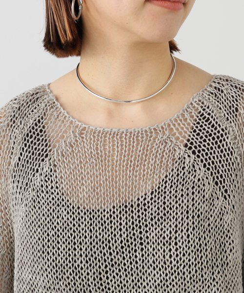 ANNIKA INEZ(アニカイネズ)の「【Annika Inez / アニカ イネズ】 Tube Collar w/string(ネックレス・レディース・シルバー・FREE)」の7枚目の写真