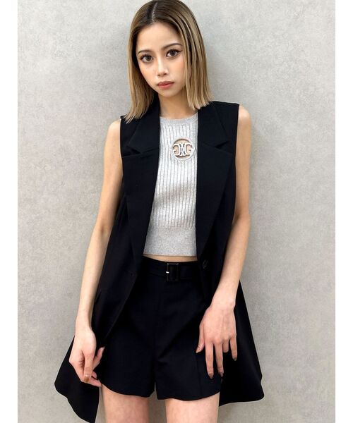 ジェイダ　ベルト付きハイウエストショートパンツ GYDA（ジェイダ）の「ベルト付きハイウエストショートパンツ