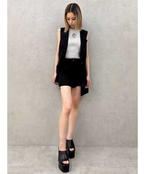 GYDA(ジェイダ)の「ベルト付きハイウエストショートパンツ【SETUP着用可】(その他パンツ・レディース・ベージュ/ブラック/グレー・FREE)」の21枚目の写真