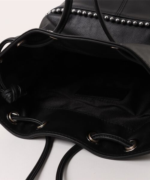 marco masi(マルコマージ)の「【MARCO MASI/マルコ・マージ】巾着 ショルダーバッグ バケツバッグ 本革(ショルダーバッグ・レディース・ブラック/シルバー/チャコールグレー・FREE)」の6枚目の写真