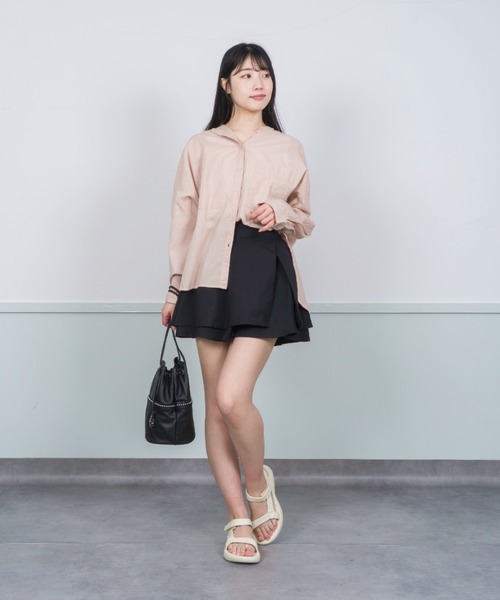 marco masi(マルコマージ)の「【MARCO MASI/マルコ・マージ】巾着 ショルダーバッグ バケツバッグ 本革(ショルダーバッグ・レディース・ブラック/シルバー/チャコールグレー・FREE)」の18枚目の写真