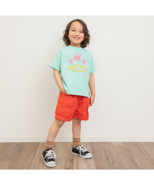 BREEZE(ブリーズ)の「【WEB限定/ジュニア対応】ナイロンアクティブカーゴハーフパンツ(カーゴパンツ・キッズ・ベージュ/ブラック/ロイヤルブルー/オレンジ/ブラウン/グリーン・90/120/130/140/100/150/110)」の7枚目の写真