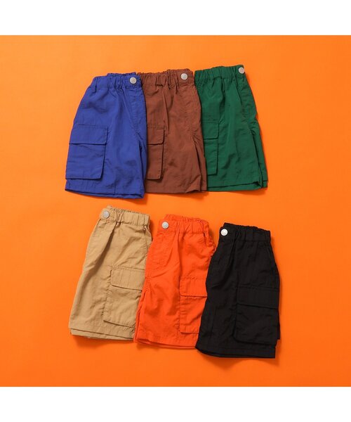BREEZE(ブリーズ)の「【WEB限定/ジュニア対応】ナイロンアクティブカーゴハーフパンツ(カーゴパンツ・キッズ・ベージュ/ブラック/ロイヤルブルー/オレンジ/ブラウン/グリーン・90/120/130/140/100/150/110)」の15枚目の写真