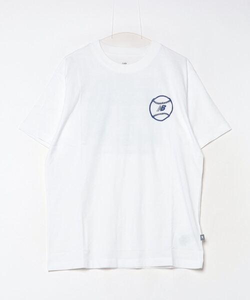 NEW BALANCE(ニューバランス)の「【別注】ニューバランス New Balance スーベニアショップTシャツ_ 限定コラボ(Tシャツ/カットソー・メンズ・ホワイト/ダークブルー・LL/3L/S/M/L)」の2枚目の写真