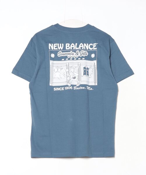 NEW BALANCE(ニューバランス)の「【別注】ニューバランス New Balance スーベニアショップTシャツ_ 限定コラボ(Tシャツ/カットソー・メンズ・ホワイト/ダークブルー・LL/3L/S/M/L)」の3枚目の写真