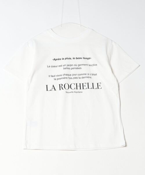 tシャツ hunch USAコットンロゴプリントTシャツ レディース セール】hunch USAコットンロゴプリントTシャツ（Tシャツ