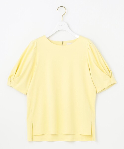 ANY SIS(エニィスィス)の「スーピマスムース 袖タック Tシャツ(Tシャツ/カットソー・レディース・ホワイト系9/ブラック系/グレー系9/アイボリー系/ダルブルー系/グリーン系/ライトイエロー系/レッド系・0)」の21枚目の写真