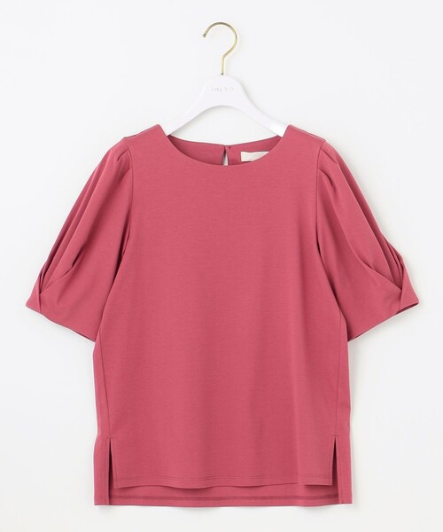ANY SIS(エニィスィス)の「スーピマスムース 袖タック Tシャツ(Tシャツ/カットソー・レディース・ホワイト系9/ブラック系/グレー系9/アイボリー系/ダルブルー系/グリーン系/ライトイエロー系/レッド系・0)」の20枚目の写真