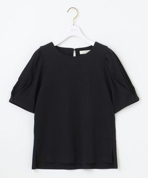 ANY SIS(エニィスィス)の「スーピマスムース 袖タック Tシャツ(Tシャツ/カットソー・レディース・ホワイト系9/ブラック系/グレー系9/アイボリー系/ダルブルー系/グリーン系/ライトイエロー系/レッド系・0)」の19枚目の写真