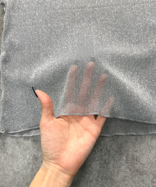 LVEU.(ラブユ.)の「【LVEU.】ハイネックラメシアーノースリーブトップス / トップス カットソー シアー メッシュ ラメ ノースリーブ ハイネック レイヤード インナー ブラック シルバー ZOZOTOWN限定(Tシャツ/カットソー・レディース・ブラック/シルバー・FREE)」の22枚目の写真