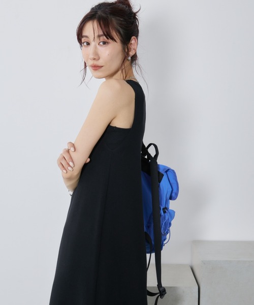 Auntie Rosa Holiday（アンティローザホリデー）の「ヘンリーネックニットロングワンピース（ワンピース・レディース・ブラック/ホワイト×ブラック/ブラック×ホワイト・FREE）」の10枚目の写真