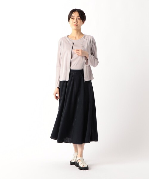 COMME CA(コムサ)の「ランダム針抜き プルオーバー(ニット/セーター・レディース・ライトグレー・9号)」の3枚目の写真