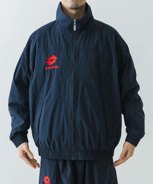 【新品未使用】Lotto ブラック ナイロンジャケット セール】LOTTO LOGO NYLON BLOUSON（ブルゾン）｜LOTTO（ロット