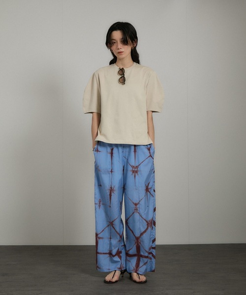 SALON adam et rope'（サロン アダム エ ロペ）の「タイダイイージーパンツ（その他パンツ・レディース・ベージュ系その他/ブルー系その他4・FREE）」の13枚目の写真