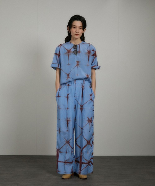 SALON adam et rope'（サロン アダム エ ロペ）の「タイダイイージーパンツ（その他パンツ・レディース・ベージュ系その他/ブルー系その他4・FREE）」の5枚目の写真