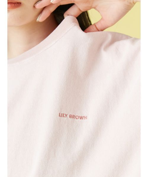 LILY BROWN(リリーブラウン)の「【ZOZO限定カラー】バックプリントオーバーTシャツ(Tシャツ/カットソー・レディース・ブラック/ライトグレー/ピンク/ベージュ・FREE)」の12枚目の写真