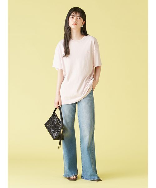 LILY BROWN(リリーブラウン)の「【ZOZO限定カラー】バックプリントオーバーTシャツ(Tシャツ/カットソー・レディース・ブラック/ライトグレー/ピンク/ベージュ・FREE)」の13枚目の写真