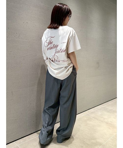 LILY BROWN(リリーブラウン)の「【ZOZO限定カラー】バックプリントオーバーTシャツ(Tシャツ/カットソー・レディース・ブラック/ライトグレー/ピンク/ベージュ・FREE)」の20枚目の写真
