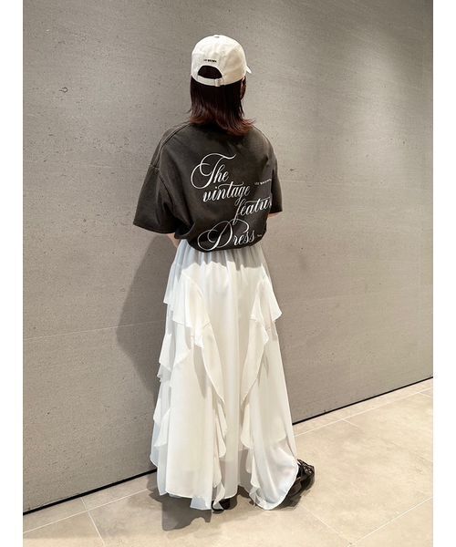 LILY BROWN(リリーブラウン)の「【ZOZO限定カラー】バックプリントオーバーTシャツ(Tシャツ/カットソー・レディース・ブラック/ライトグレー/ピンク/ベージュ・FREE)」の22枚目の写真