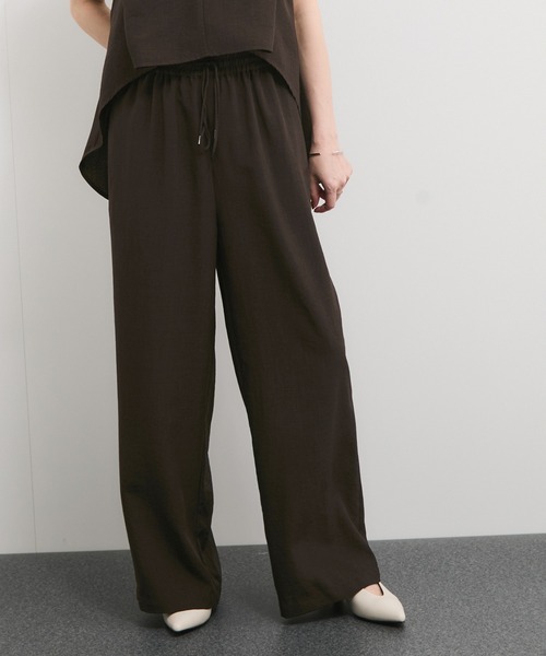 le cercle ADAM ET ROPE'(ルセルクルアダムエロペ)の「【セットアップ対応】タンブラーブッチャーワイドパンツ(その他パンツ・レディース・チャコールグレー/キャメル/ライトグレー/グレー系その他/ダークブラウン・FREE)」の4枚目の写真