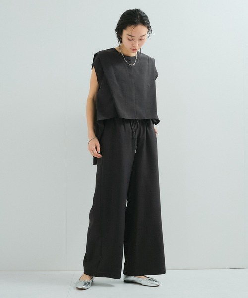 le cercle ADAM ET ROPE'(ルセルクルアダムエロペ)の「【セットアップ対応】タンブラーブッチャーワイドパンツ(その他パンツ・レディース・チャコールグレー/キャメル/ライトグレー/グレー系その他/ダークブラウン・FREE)」の7枚目の写真