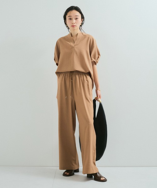 le cercle ADAM ET ROPE'(ルセルクルアダムエロペ)の「【セットアップ対応】タンブラーブッチャーワイドパンツ(その他パンツ・レディース・チャコールグレー/キャメル/ライトグレー/グレー系その他/ダークブラウン・FREE)」の9枚目の写真