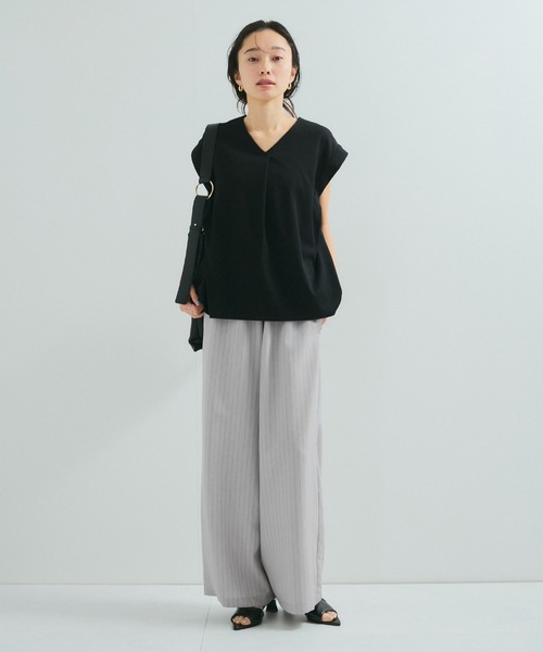 le cercle ADAM ET ROPE'(ルセルクルアダムエロペ)の「【セットアップ対応】タンブラーブッチャーワイドパンツ(その他パンツ・レディース・チャコールグレー/キャメル/ライトグレー/グレー系その他/ダークブラウン・FREE)」の10枚目の写真