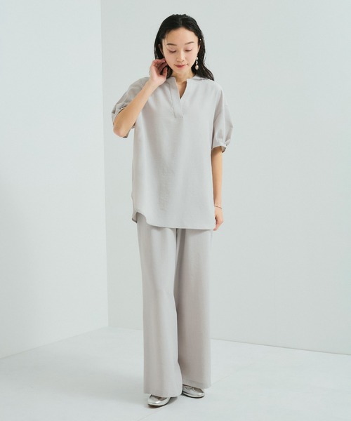 le cercle ADAM ET ROPE'(ルセルクルアダムエロペ)の「【セットアップ対応】タンブラーブッチャーワイドパンツ(その他パンツ・レディース・チャコールグレー/キャメル/ライトグレー/グレー系その他/ダークブラウン・FREE)」の12枚目の写真