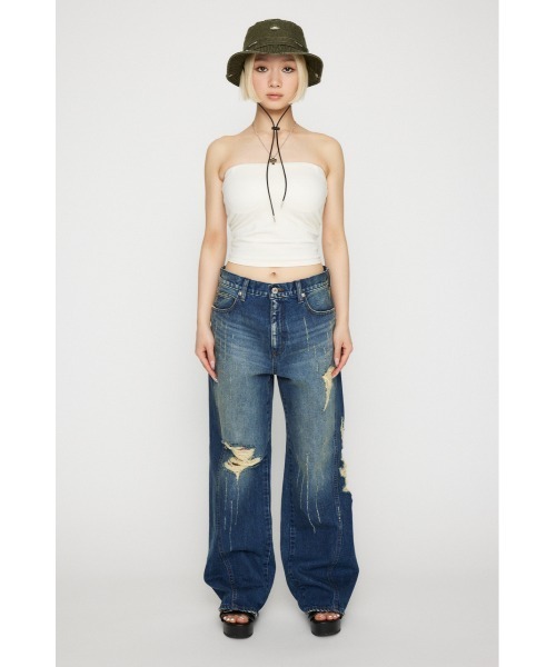 LAGUA GEM（ラグアジェム）の「CUP ベアトップ（チューブトップ・レディース・ホワイト/ブラック/杢グレー・FREE）」の7枚目の写真