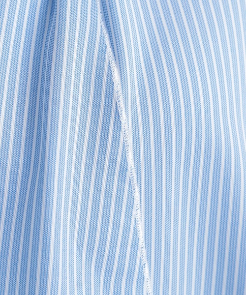 GALLORIA（ギャローリア）の「【キレメクシリーズ】さらっと快適・着心地楽々　ボウタイブラウス（シャツ/ブラウス・レディース・ホワイト×ネイビー/ライトブルー/ホワイト・S/M/L/LL）」の15枚目の写真