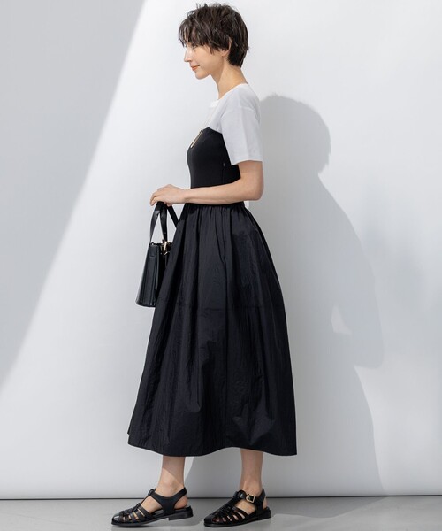 23区 L(ニジュウサンクオオキイサイズ)の「【速乾性/汗じみ防止】半袖 クロップド IT Tシャツ(Tシャツ/カットソー・レディース・ホワイト系/ダークブラウン系/ベージュ系/スカイブルー系/ライトオレンジ系・44/46)」の20枚目の写真