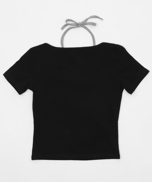 dispark(ディスパーク)の「DISPARK/メタルパッチレイヤードピチTOP(Tシャツ/カットソー・レディース・ブラック/ホワイト・FREE)」の16枚目の写真